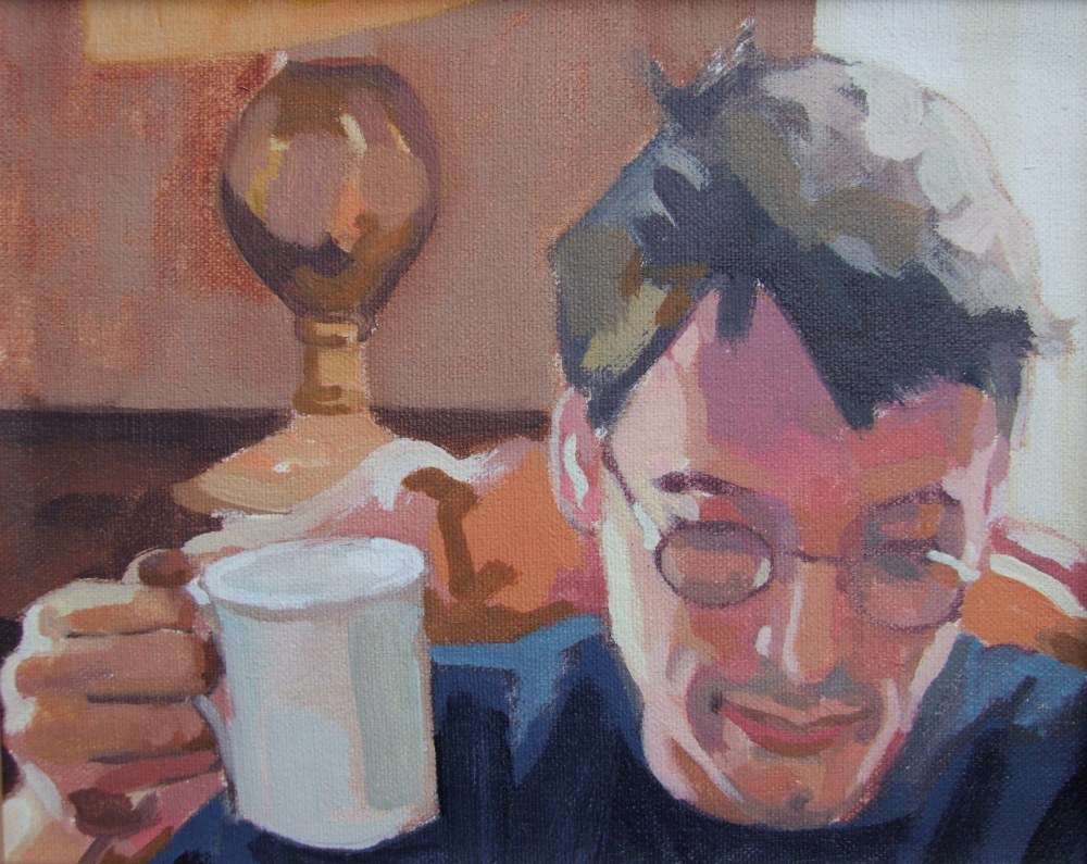 Portrait of Tom, Oil on canvas, Matt Harvey Art