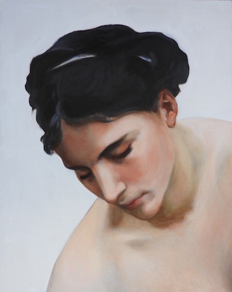 copy of a bouguereau painting by matt harvey UK portrait painter and artist