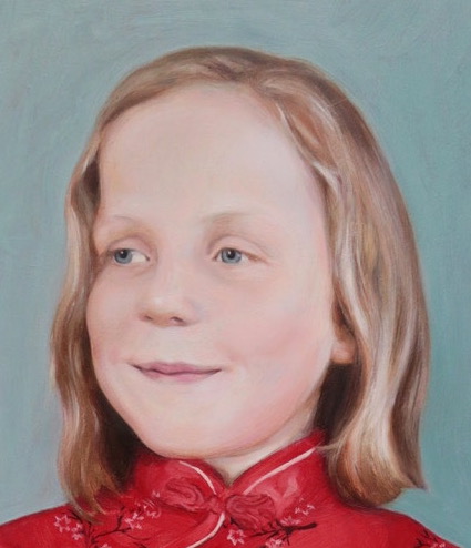 portrait of Romily, by portrait artist Matt Harvey. Based in the UK, Matt Harvey paints wonderful portraits that capture the soul of his sitters, for all enquiries about how to commission a portrait painting of your loved one, please go to mattharveyart.com